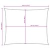 vidaXL Senčno jadro oksford blago pravokotno 2,5x3,5 m bež