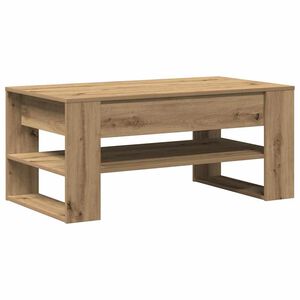 vidaXL Klubska miza Umetni hrast 102 x 55 x 45 cm Inženirski les