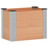 vidaXL Vrtna visoka greda Rjava 50 x 30 x 36 cm WPC in aluminij