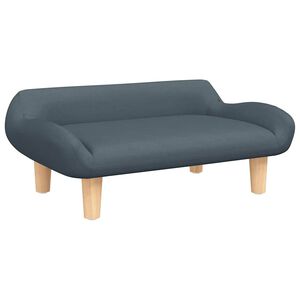 vidaXL Pasja postelja temno siva 70x40x24 cm blago