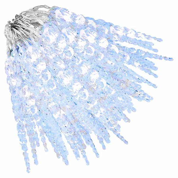 vidaXL Božična lučka v obliki ledenice 200 LED diod hladno bela 20 m akril PVC