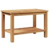 vidaXL Klubska miza s polico Rjava 70 x 40 x 45 cm Trden tikov les