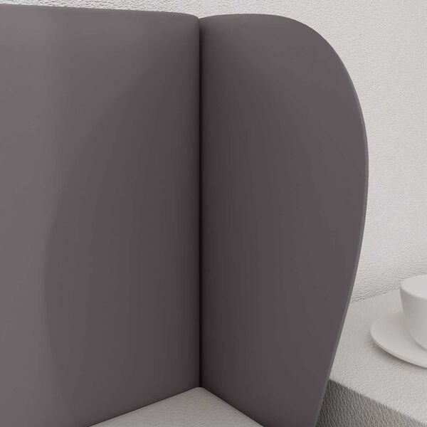 vidaXL U&scaron;esni vzglavnik Dim Siva 40 x 23 x 6 cm PVC