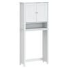 vidaXL Omarica za pralni stroj BERG bela 76x27x164,5 cm trden les