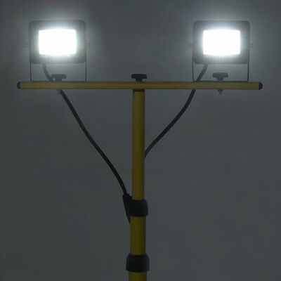 vidaXL LED reflektor s stojalom 2x10 W hladno bel