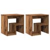 vidaXL Nočne omarice 2 kosa starinski les 40x30x40 cm inženirski les