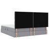 vidaXL Postelja z dodatnim prostorom za shranjevanje in LED osvetlitvijo