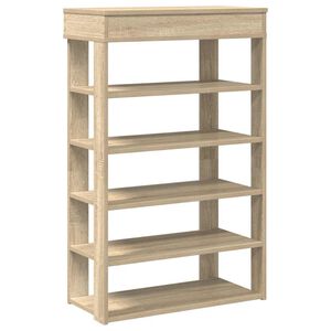 vidaXL Regal za čevlje sonoma hrast 60x30x98 cm inženirski les