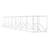 vidaXL Zunanji pasji boks srebrn 2x14x2 m pocinkano jeklo