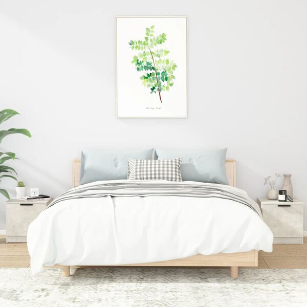 vidaXL Nočna omarica 2 kosa betonsko siva 40x39x40 cm