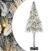 vidaXL Božično drevo med 300 LED z stojalom Bela 210 cm PE in jeklo