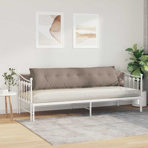 vidaXL Poglavni vzglavnik Taupe 200 x 50 cm Mikrofiber tkanina