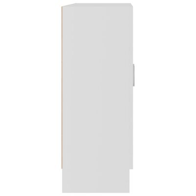 vidaXL Knjižna omara bela 82,5x30,5x80 cm iverna plošča