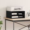 vidaXL Stojalo za tiskalnik Črni hrast 49 x 40 x 22.5 cm