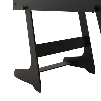 vidaXL Zložljiva miza za namizni nogomet 121x61x80 cm črna