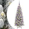 vidaXL Umetna božična jelka z bučko 120 cm 150 LED Toplo bela