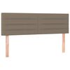vidaXL Posteljno vzglavje 2 kosa taupe 72x5x78/88 cm blago