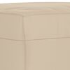 vidaXL Stolček za noge krem 60x50x41 cm tkanina iz mikrovlaken