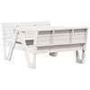 vidaXL Piknik miza za otroke bela 88x122x58 cm trdna borovina
