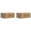 vidaXL Nočna omarica 2 kos Artisan hrast 49 x 34,5 x 20 cm