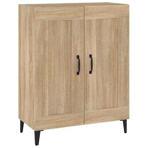 vidaXL Komoda sonoma hrast 69,5x34x90 cm konstruiran les