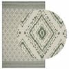 vidaXL Preproga za območje OLITE Naravna in zelena 160 x 230 cm PET