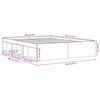 vidaXL Posteljni okvir siva sonoma 160x200 cm