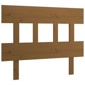 vidaXL Posteljno vzglavje medeno rjavo 103,5x3x81 cm trdna borovina