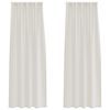 vidaXL Voile zavesa 2 kos krema 260 x 140 cm Poliester