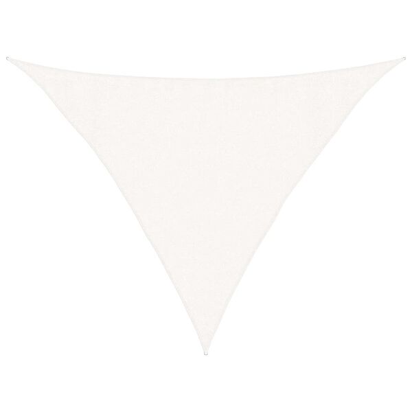 vidaXL Senčno jadro 160 g/m&sup2; belo 3,5x3,5x4,9 m HDPE