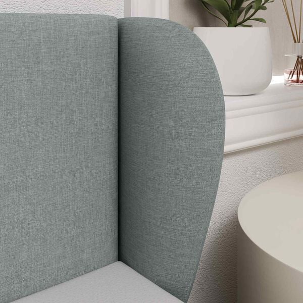 vidaXL U&scaron;esni vzglavnik Svetlo siva 40 x 23 x 6 cm blago