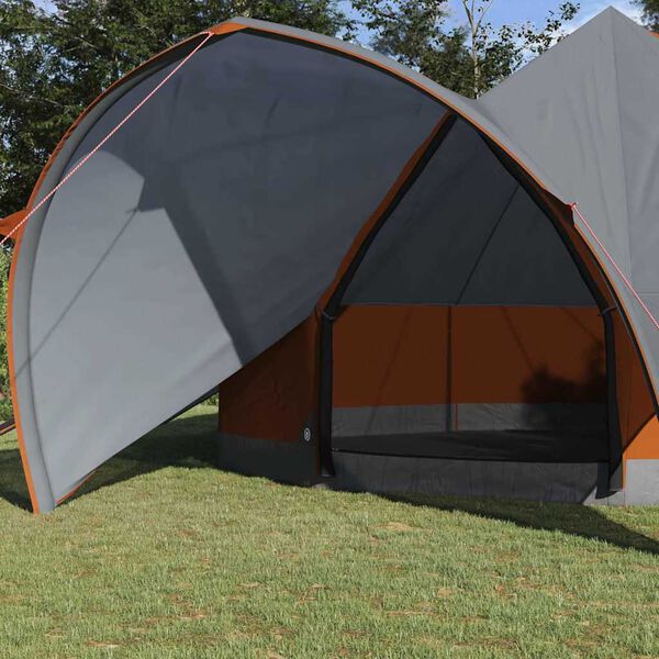 vidaXL Teepee &scaron;otor s streho Siva in oranžna 600 x 600 x 347 cm