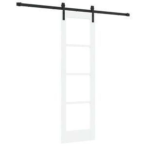 vidaXL Drsna vrata ORKDAL Bela in črna 61 x 198,5 cm