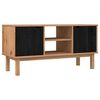 vidaXL TV stojalo OTTA 113,5 x 43 x 57 cm Črna Trdna borovina