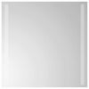 vidaXL LED kopalni&scaron;ko ogledalo Transparentno 50 x 50 cm kaljeno steklo