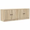 vidaXL Posteljna omarica z vrati 2 pcs Sonoma hrast 66 x 35 x 48 cm