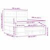 vidaXL Postelja z vzmetnico z vzmetnico Temno siva 160 x 200 cm Žamet