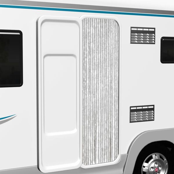 vidaXL Zavesa proti mrčesu siva 56x200 cm &scaron;enilja