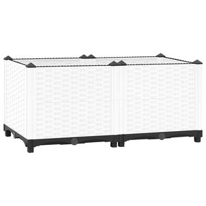 vidaXL Visoka greda 80x40x38 cm polipropilen