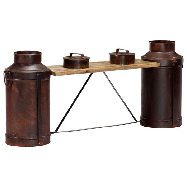 vidaXL Klop s kanglami za mleko 150x33x64 vm trden mangov les