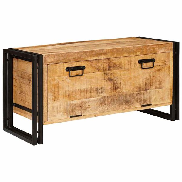 vidaXL Omara za čevlje s polico Rjava 90 x 38 x 45 cm trden mangov les