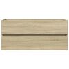 vidaXL Omarica za umivalnik sonoma hrast 100x38,5x45 cm inženirski les