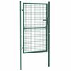vidaXL Ograjna vrata iz jekla 100x150 cm zelene barve