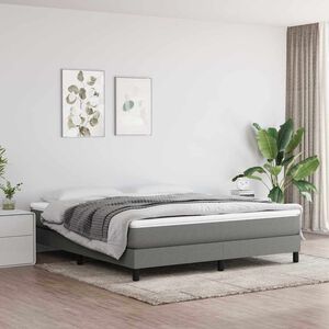 vidaXL Vzmetnica z žepkasto vzmetjo srednje trdote temno siva 180x200x20 cm blago
