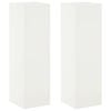 vidaXL Stojalo za rastline 2 pcs Bela 30 x 30 x 100 cm Jeklo