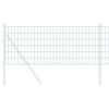 vidaXL Evropska ograja Zelena 0.4 x 50 m PVC prevlečen železo