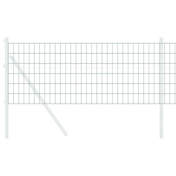 vidaXL Evropska ograja Zelena 0.4 x 50 m PVC prevlečen železo