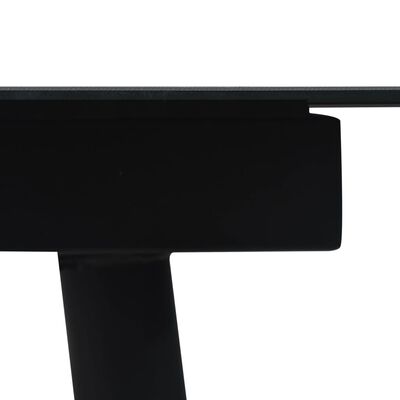 vidaXL Zunanja jedilna garnitura 7-delna PVC ratan črna