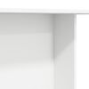 vidaXL Jedilna miza Bela 110 x 60 x 75 cm Konstruiran les