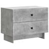 vidaXL Nočna omarica Betonsko siva 62 x 34,5 x 47,5 cm Inženirski les